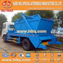 DONGFENG 4x2 190hp 10cbm roll off garbage truck trash cart container hooklift garbage truck new model good quality